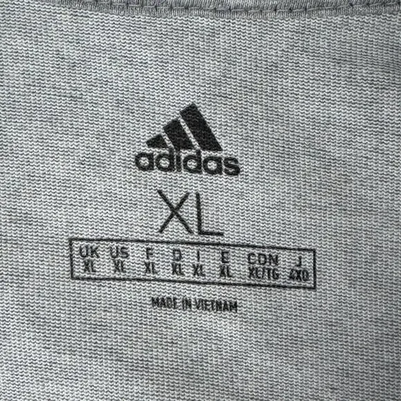 Adidas Grey Essentials Aeroready Graphic Logo Performance Hoodie Size XL - Picture 6 of 13